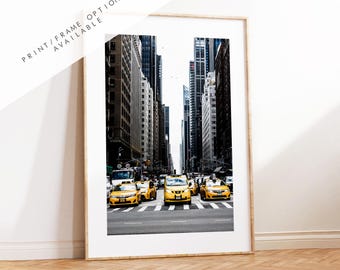 New York Print - New York City Taxi - Photography Print - New York Photography - Yellow Taxi - New York Print  - NYC -  Canvas - Framed
