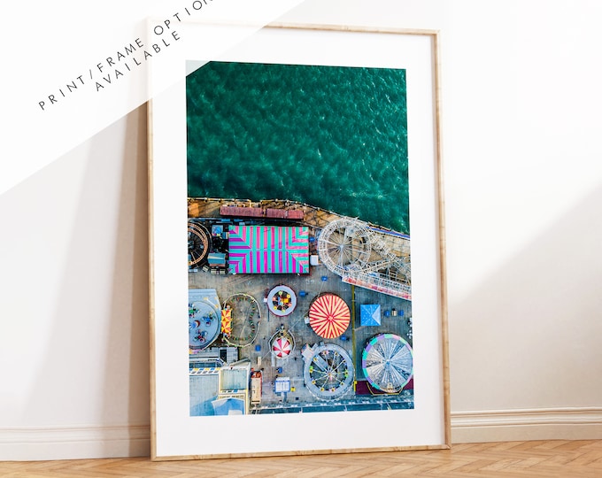 Clarence Pier - Photography Print - Portsmouth and Southsea Prints - Wall Art -  Frame and Canvas Options - Portrait - Aerial