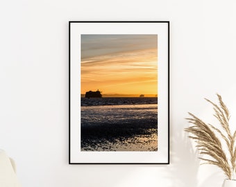 Solent Sunset - Photography Print - Portsmouth and Southsea Prints - Wall Art -  Frame and Canvas Options - Portrait