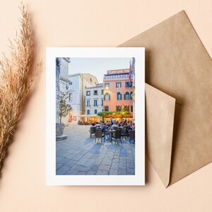 Tarjeta de felicitación de Venecia - Tarjeta de felicitación - Interior en blanco - Cumpleaños - Aniversario - Día de la Madre - Día del Padre - Vacaciones - Tarjeta de felicitación