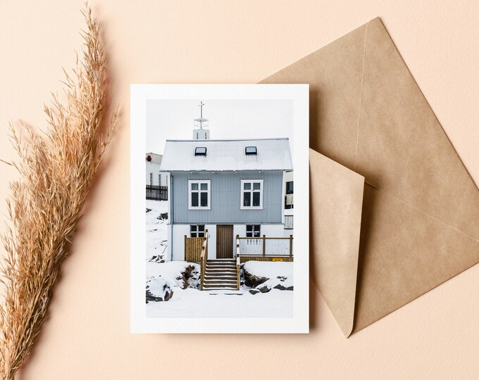 Scandinavian Greeting Card - Christmas Greeting Card - Greeting Card - Blank Inside - Holidays - Christmas - Nature - Snow - Xmas - Gift