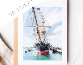 HMS Warrior Greeting Card - Portsmouth and Southsea Photography Greeting Cards - Envelope Included - Birthday - Wedding - Anniversary