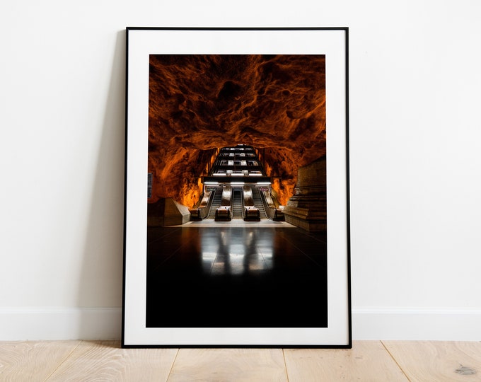 Radhuset - Stockholm Photography Print - Stockholm Metro - Modern - Urban Photography - Industrial - Contemporary - Minimalist - Poster