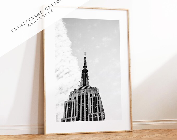 Empire State Building - New York Photography Print - Architecture - Black and White Photography Print - Skyscraper - Manhattan - NYC - USA