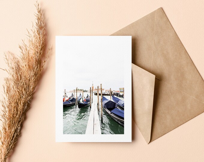 Venice Greeting Card - Greeting Card - Blank Inside - Birthday - Anniversary - Mothers Day - Fathers Day - Holiday - Greetings Card