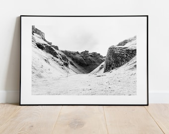Winnats Pass Print - Fine Art Photography Print - Peak District Photography - Peak District  - Black and White Landscapes - Castleton
