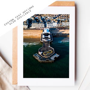Tarjeta de felicitación de South Parade Pier - Tarjetas de felicitación de Portsmouth and Southsea Photography - Sobre incluido - Cumpleaños - Boda - Aniversario
