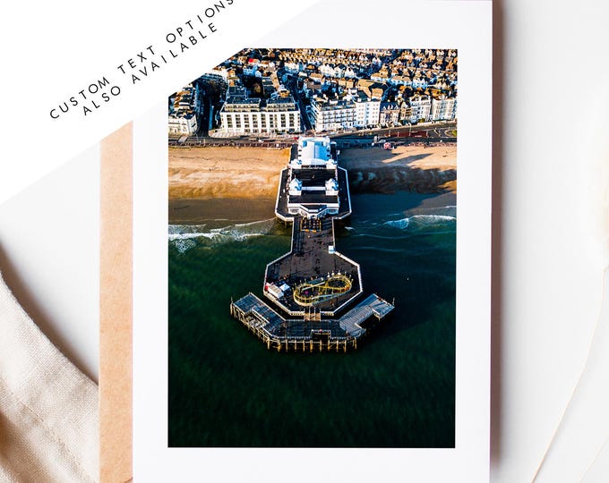 South Parade Pier Greeting Card - Portsmouth and Southsea Photography Greeting Cards - Envelope Included - Birthday - Wedding - Anniversary