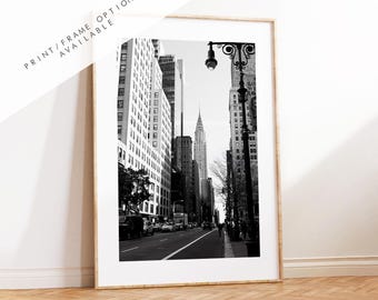 Chrysler Building Print - New York Skyline Print - Black and White Photography - New York City Print - Artwork - Poster  - Minimalist - Art