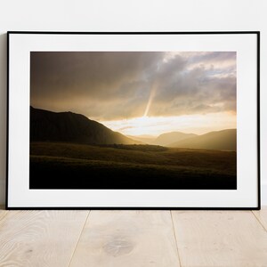 Snowdonia Landscape Print - Sunset Landscape Photography - Mountain Landscape - Snowdon - Fine Art Photography - Snowdonia Print - Warm Tone