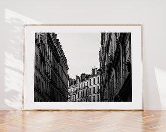 Paryż Czarno-biały krajobraz Wydruk - Paryż Fotografia Wydruk - Fotografia artystyczna - Paryż Sztuka ścienna - Paryż - Wydruk - Plakat - Sztuka Paryża