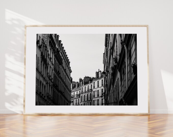 Paris Black and White Landscape Print - Paris Photography Print - Fine Art Photography - Paris Wall Art - Paris - Print - Poster - Paris Art