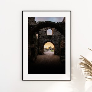 Portchester Castle - Photography Print - Portsmouth and Southsea Prints - Wall Art -  Frame and Canvas Options - Portrait