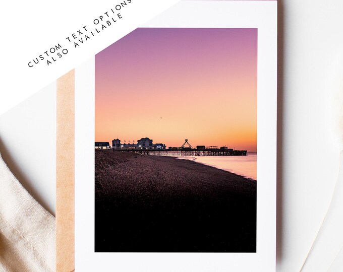 South Parade Pier Greeting Card - Portsmouth and Southsea Photography Greeting Cards - Envelope Included - Birthday - Wedding - Anniversary