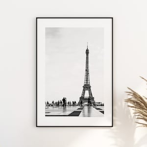 Trocadero Schwarz Weiß Druck -Paris Fotografie Druck - Fine Art Fotografie - Paris Wandkunst - Paris - Print - Poster - Paris Kunstdruck