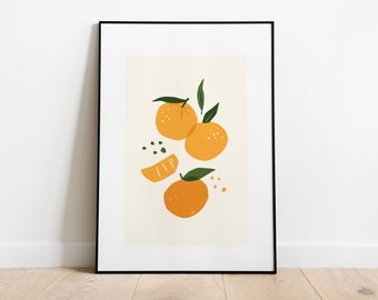 WallArena Quadro Su Tela Finestra Cucina Frutta Limone Calce Arance - Pronto da appendere - Stampa Su Tela Moderno Per La Cucina Con Cornice Grande