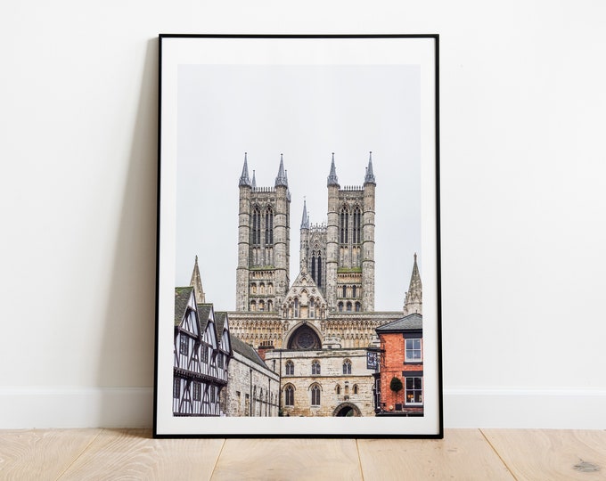 Lincoln Print - Fine Art Photography Print - Lincoln Photography - Lincoln Poster - Lincoln Wall Art - Lincoln Cathedral - City - UK