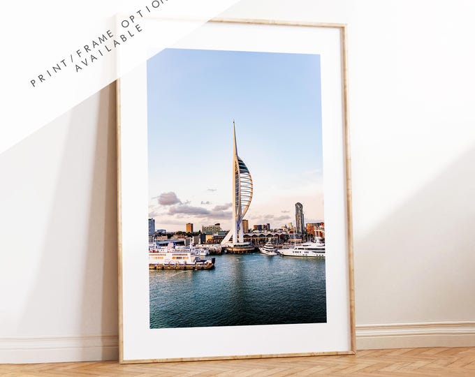 Spinnaker Sunset - Photography Print - Portsmouth and Southsea Prints - Wall Art -  Frame and Canvas Options - Portrait