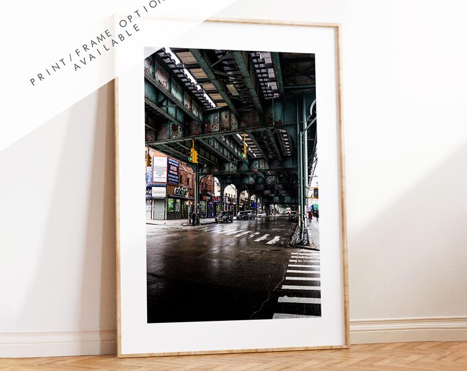 Brooklyn Print - Under the Tracks  - New York Print - Fine Art Photography Print - New York Photography  - NYC Poster  - Urban Photography
