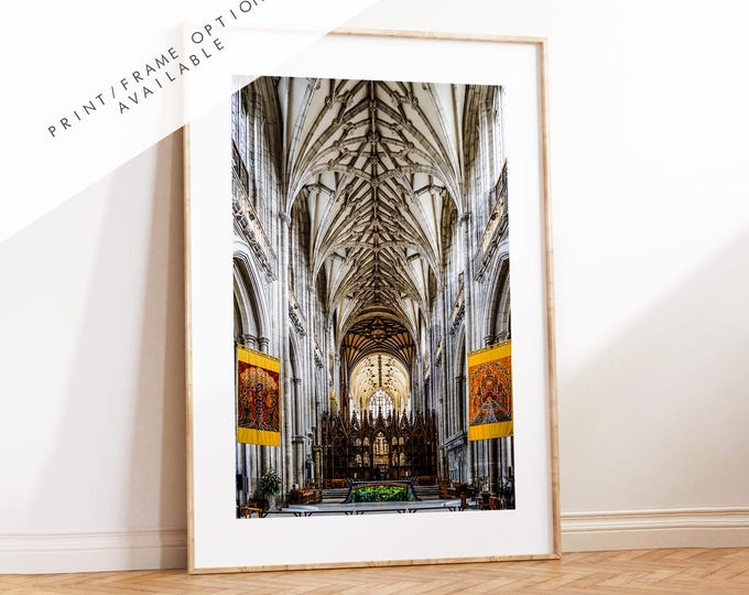 Winchester Cathedral Photography Print - Hampshire Photography Prints - Wall Art -  Frame and Canvas Options - Portrait  - UK