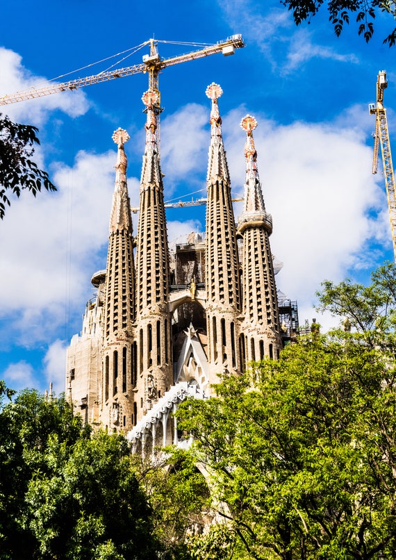 Sagrada Familia Photography Barcelona Wall Art Fine Art Etsy