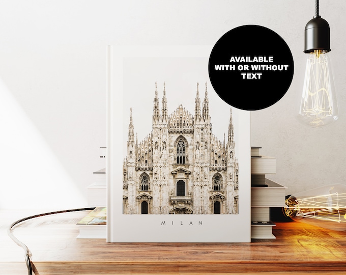Milan Notebook - Journal - A5 or A4 - Travel Diary - Hardcover Journal - Ringbound Notebook - Lined - Graph - Plain Paper - Small Gift