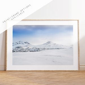 Northern Iceland - Iceland Photography Print - Iceland Wall Art - Iceland Poster - Landscape - Snaefellsness - Winter Landscape - Snow