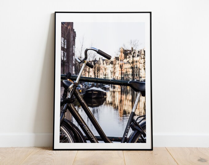 Amsterdam Bicycle Print - Amsterdam Photography Print - Fine Art Photography - Wall Art - Poster - Print - Framed - Canvas - Gift - Canals