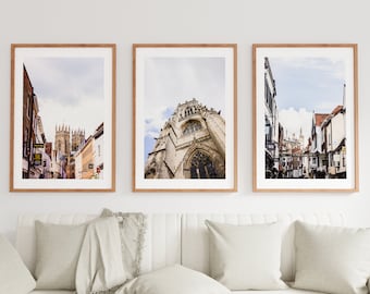 York Print Set of Three - Fine Art Photography - York Photography Prints - Print - Poster - Wall Art - Minimalist - Photography - York UK