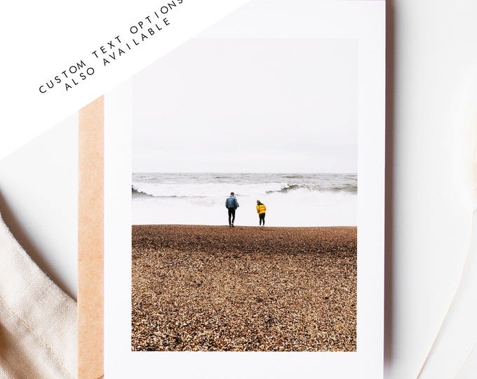 Eastney Beach Greeting Card - Portsmouth and Southsea Photography Greeting Cards - Envelope Included - Birthday - Wedding - Anniversary