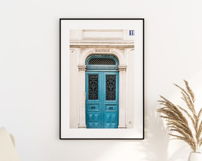 Paris Blue Door - Paris Photography Print - Fine Art Photography - Paris Wall Art - Paris - Print - Poster - Paris Art Print - Blue Wall Art