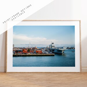 HMS Queen Elizabeth - Photography Print - Portsmouth and Southsea Prints - Wall Art -  Frame and Canvas Options - Landscape
