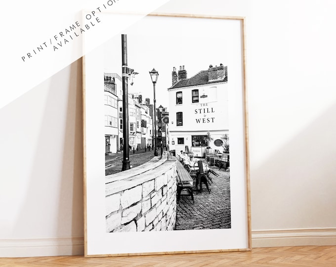 Still and West - Photography Print - Portsmouth and Southsea Prints - Wall Art -  Frame and Canvas Options - Portrait - BW