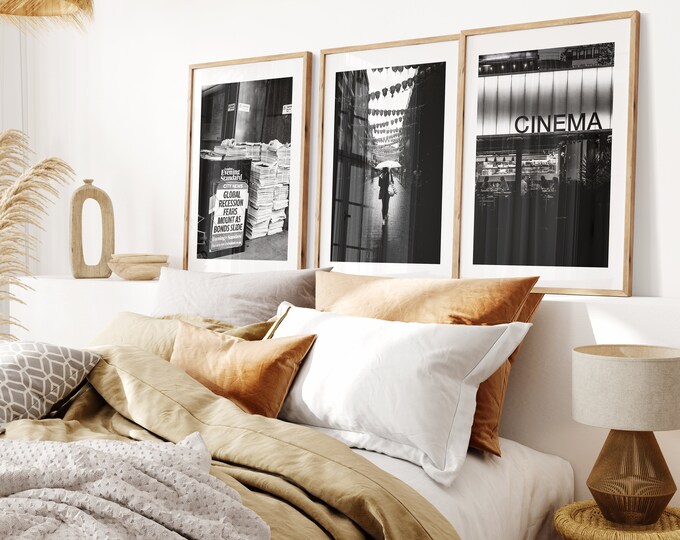 London Black and White Print Set - London Photography - Fine Art Photography - Monochrome - London Black and White Photography - London Gift