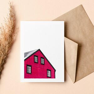 Carte de voeux scandinave - Carte de voeux de Noël - Carte de voeux - Intérieur vierge - Vacances - Noël - Nature - Neige - Noël - Cadeau