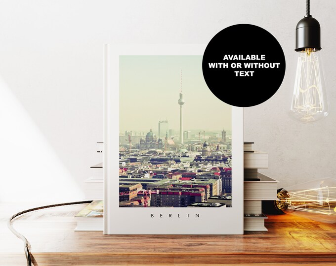 Berlin Notebook - Journal - A5 or A4 - Travel Diary - Hardcover Journal - Ringbound Notebook - Lined - Graph - Plain Paper - Small Gift