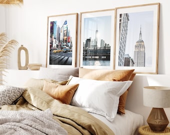 Manhattan Print Set - Print Set of Three - Modern Photography Prints  - Contemporary - Fine Art Photography - New York Print Set