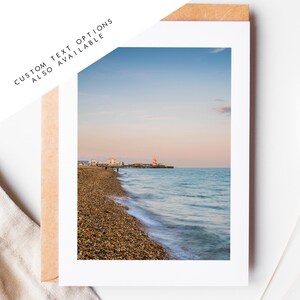 Tarjeta de felicitación de Southsea Beach - Tarjetas de felicitación de Portsmouth and Southsea Photography - Sobre incluido - Cumpleaños - Boda - Aniversario