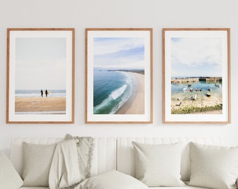 Cornwall Photography Print Set - Coastal Photography Print Set - Coastal Wall Art - Coastal Home Decor - Neutral - Minimalist - Seaside