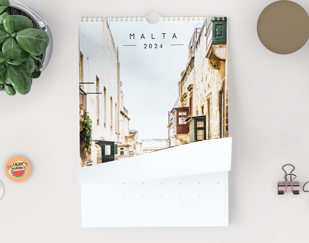 Malta 2024 Calendar A3 Wall Calendar Malta Gozo Gift New Year Calendar