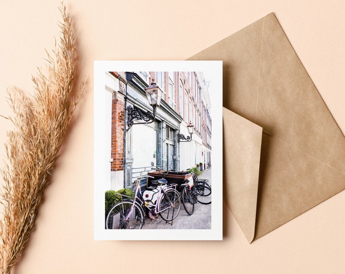 Amsterdam Greeting Card - Greeting Card - Blank Inside - Birthday - Anniversary - Mothers Day - Fathers Day - Holiday - Greetings Card