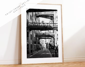 Shad Thames Print - London Photography Print - Fine Art Photography - London Print - Poster - Wall Art - Black and White - Monochrome