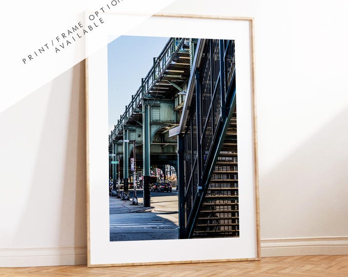 Brooklyn Print - Under the Tracks  - New York Print - Fine Art Photography Print - New York Photography  - NYC Poster  - Urban Photography