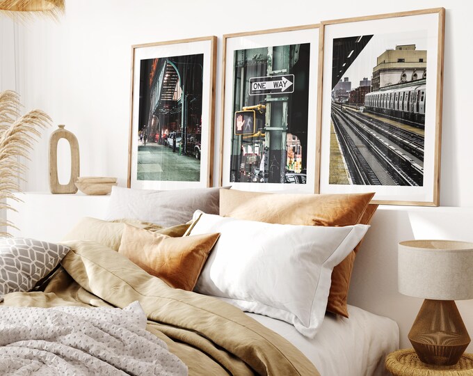 Brooklyn Print Set - Print Set of Three - Modern Photography Prints  - Industrial - Fine Art Photography - New York Print Set