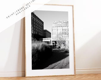 High Line Print - New York Skyline Print - Black and White Photography - New York City Print - Artwork - Poster  - Minimalist  - Chelsea