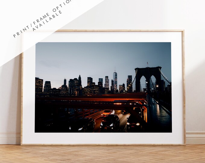 Brooklyn Bridge Print - NYC Photography Print - New York City - Prints or Framed Prints available - New York City Wall Art - Landscape