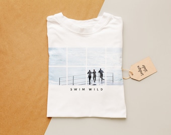 Swim Wild T Shirt - Mens or Womens Fits Available - Classic or Premium Crewneck - TShirt - T-shirt - Tee - Gift - Unisex - Made to Order