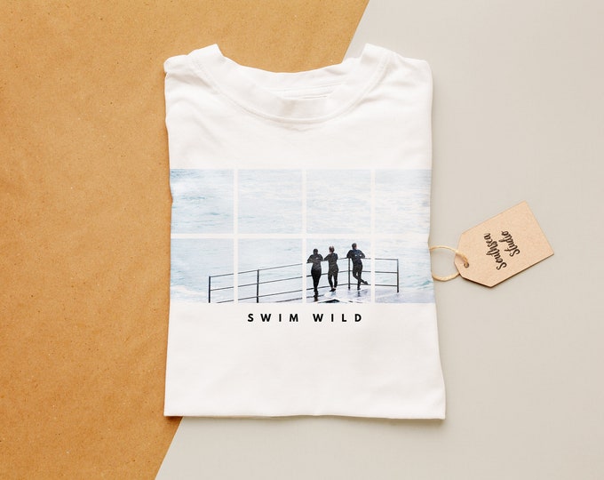 Swim Wild T Shirt - Mens or Womens Fits Available - Classic or Premium Crewneck - TShirt - T-shirt - Tee - Gift - Unisex - Made to Order