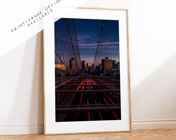 Brooklyn Bridge Print - NYC Photography Print - New York City - Prints or Framed Prints available - New York City Wall Art