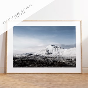Icelandic Mountain Landscape - Iceland Photography Print - Iceland Wall Art - Iceland Poster - Landscape - Snaefellsnes - Mountain - Winter